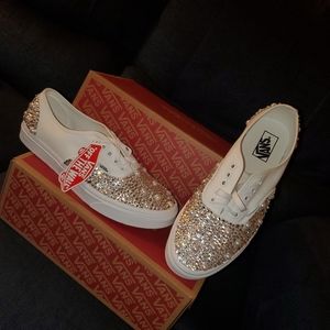 Customized van sneaker size 12 (Never worn)
